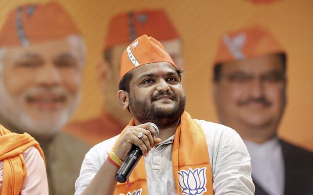 Received with “welcome home” chants, says Hardik Patel on joining BJP