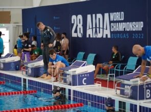 AIDA 2022 Pool World Championship Day 2: New Dynamic No-Fins World Record