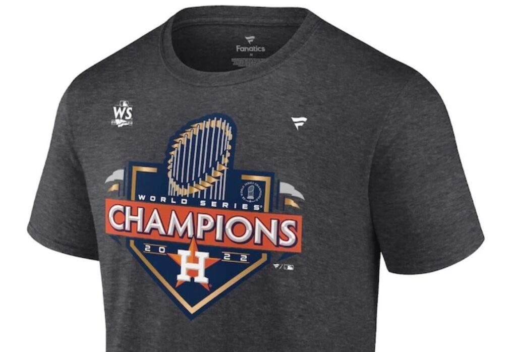 2022 Houston Astros World Series championship gear includes t-shirts, jerseys, hats, hoodies, more