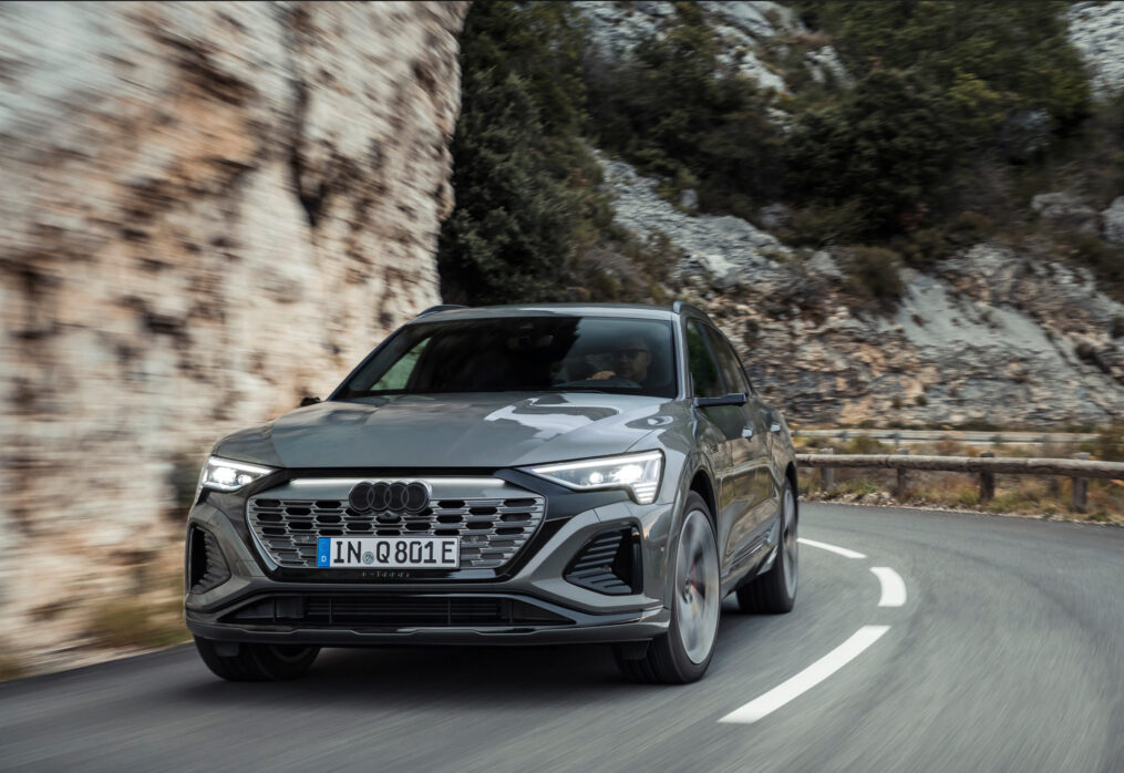 Audi’s new flagship Q8 e-tron SUV boasts a maximum range of 373 miles