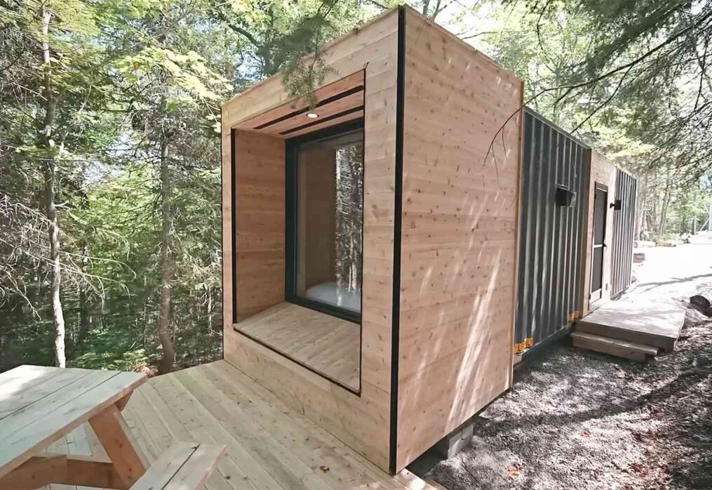This Repurposed Shipping Container Is a Modern Cabin You Can Rent