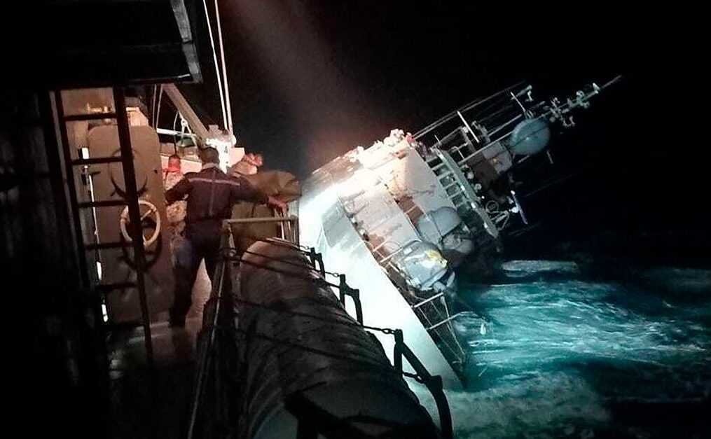 Thai Navy Ship Sinks, Rescue Underway For 31 Sailors In Gulf Of Thailand